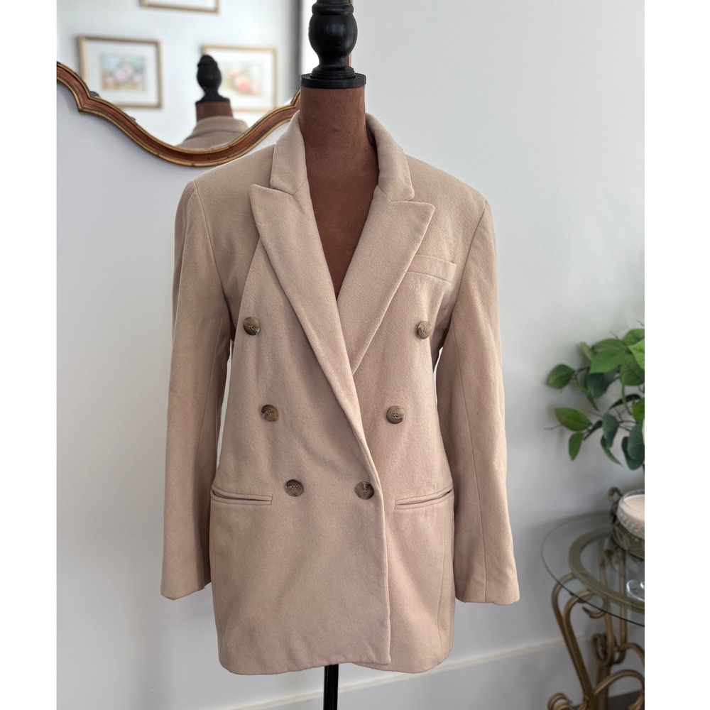 Limited‎ London Paris New York Wool Cashmere Double Breasted Blazer Small